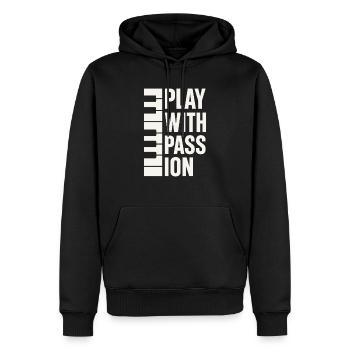 Klassischer Pianist Klavierleben Musikrezital - Männer Premium Bio Hoodie - Schwarz - Vorne - Nico (187cm)