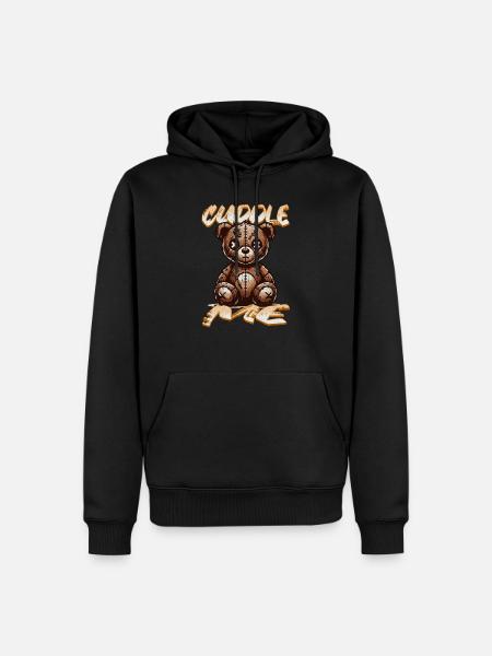 Cuddle me Bear - Men’s Premium Organic Hoodie - black