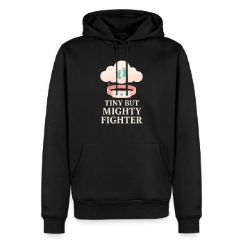 Néo-initié Parent Pride Preemie Warrior Nouveau-né - Sweat à capuche Premium bio Homme - noir - Devant - Nico (187cm)