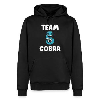 cobra - Sweat à capuche Premium bio Homme - noir - Devant - Nico (187cm)