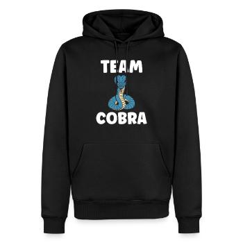 cobra - Sweat à capuche Premium bio Homme - noir - Devant - Nico (187cm)