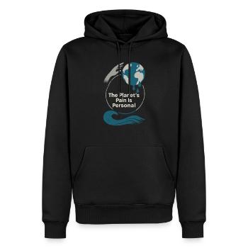 Klimawandel Angst Gen Z Eco Stress Doomscroll - Männer Premium Bio Hoodie - Schwarz - Vorne - Nico (187cm)