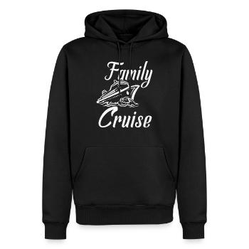 Familien-Kreuzfahrt mit dem Schiff - Männer Premium Bio Hoodie - Schwarz - Vorne - Nico (187cm)