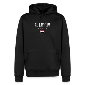 Al Fayyum Ägypten - Männer Premium Bio Hoodie - Schwarz - Vorne - Nico (187cm)