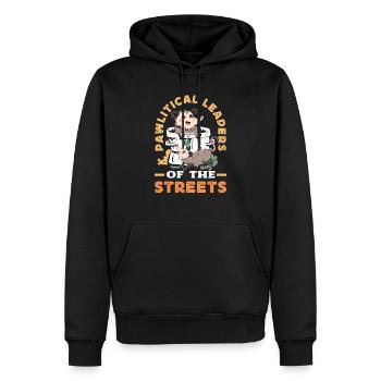 Unterstützen Sie Lokale Straßenkatzen - Männer Premium Bio Hoodie - Schwarz - Vorne - Nico (187cm)
