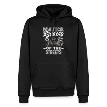 Unterstützen Sie Lokale Straßenkatzen - Männer Premium Bio Hoodie - Schwarz - Vorne - Nico (187cm)