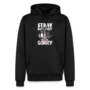 Unterstützen Sie Lokale Straßenkatzen - Männer Premium Bio Hoodie - Schwarz - Vorne - Nico (187cm)