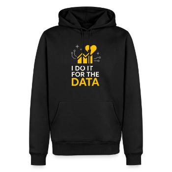 Clinical Lab Tech Diagnostic Science Data Nerd - Men’s Premium Organic Hoodie - black - Front - Nico (187cm)
