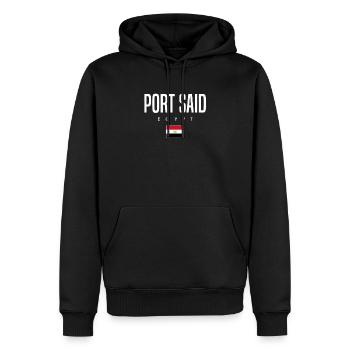 Port Said Ägypten - Männer Premium Bio Hoodie - Schwarz - Vorne - Nico (187cm)