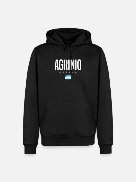 Agrinio Greece - Men’s Premium Organic Hoodie - black