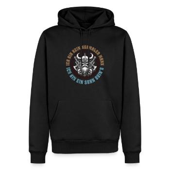 Sohn Odins - Männer Premium Bio Hoodie - Schwarz - Vorne - Nico (187cm)