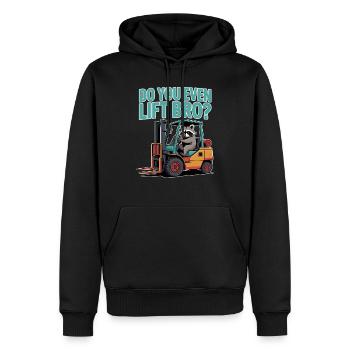 Forklift Do You Even Lift Bro - Men’s Premium Organic Hoodie - black - Front - Nico (187cm)
