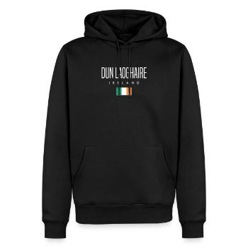 Dun Laoghaire, Irlande - Sweat à capuche Premium bio Homme - noir - Devant - Nico (187cm)