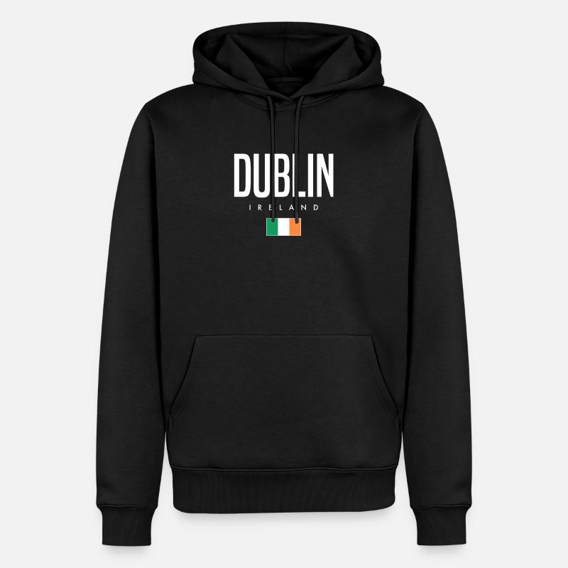 Dublin Irland - Männer Premium Bio Hoodie - Schwarz