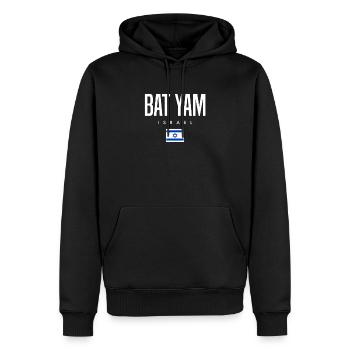 Bat Yam Israel - Männer Premium Bio Hoodie - Schwarz - Vorne - Nico (187cm)