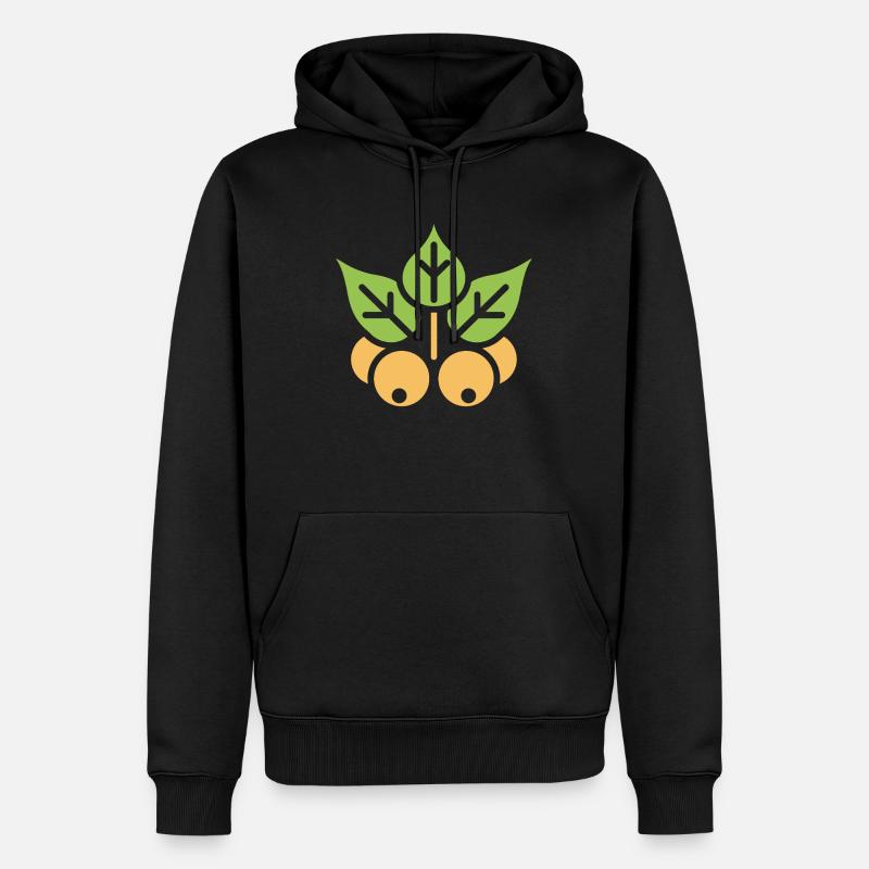 Kichererbse - Männer Premium Bio Hoodie - Schwarz