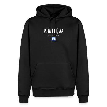 Petah Tiqwa Israel - Men’s Premium Organic Hoodie - black - Front - Nico (187cm)