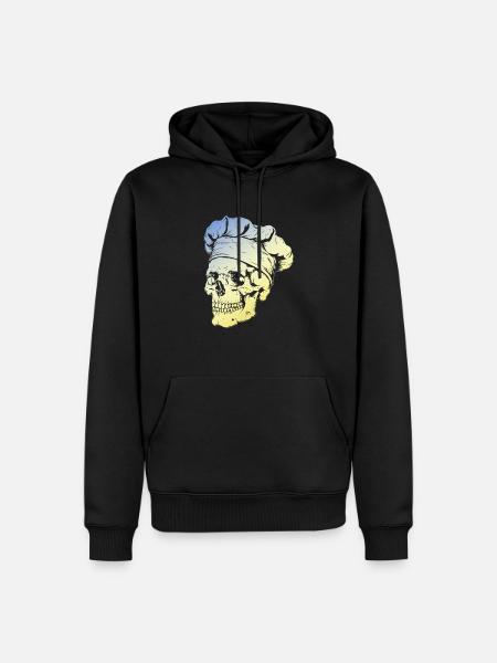 Chef Skull - Men’s Premium Organic Hoodie - black