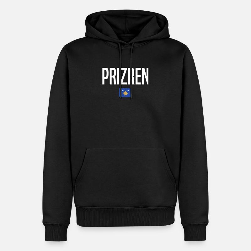 Prizren, Kosovo - Sweat à capuche Premium bio Homme - noir