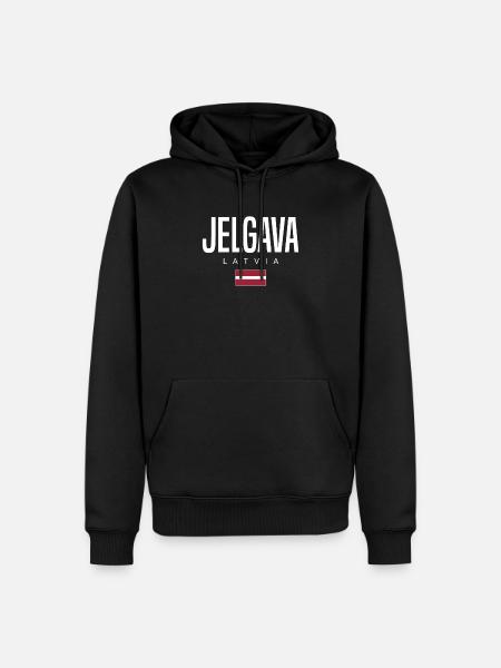 Jelgava, Latvia - Men’s Premium Organic Hoodie - black