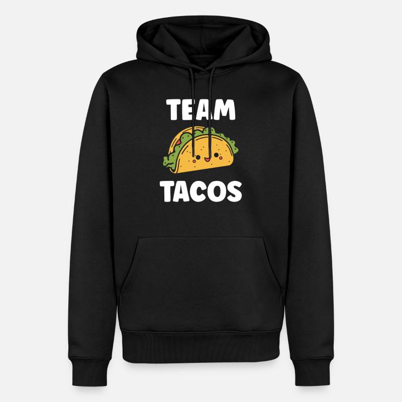tacos - Sweat à capuche Premium bio Homme - noir