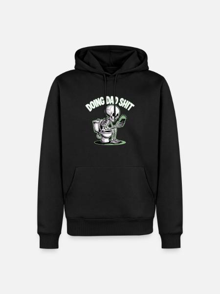 DOING DAD SHIT - Men’s Premium Organic Hoodie - black