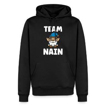 Zwerg - Männer Premium Bio Hoodie - Schwarz - Vorne - Nico (187cm)