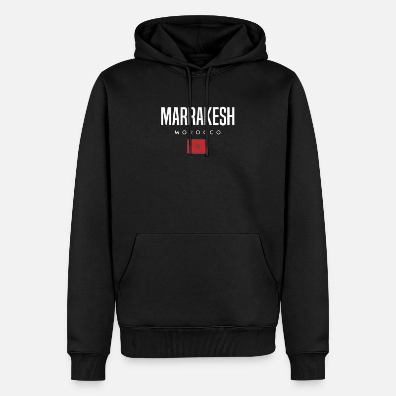 Marrakesh Marokko - Männer Premium Bio Hoodie - Schwarz