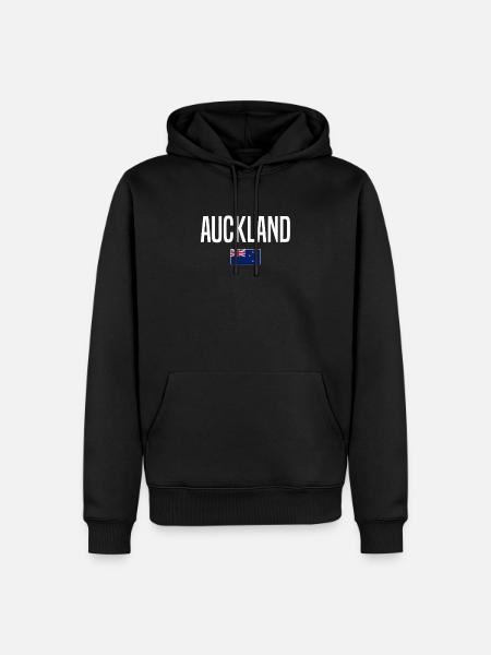 Auckland Neuseeland - Männer Premium Bio Hoodie - Schwarz