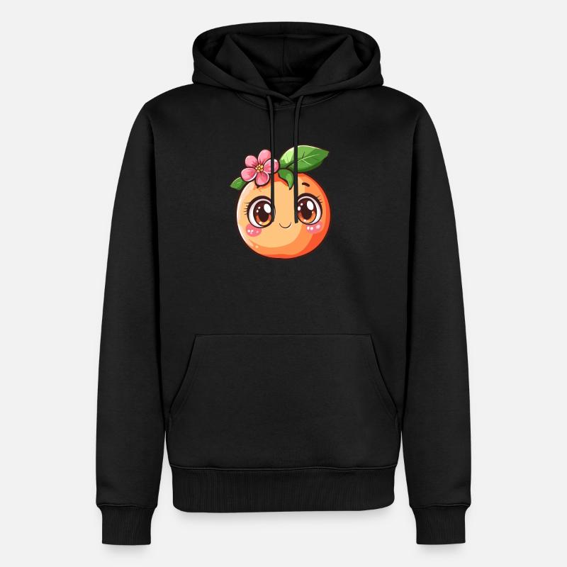 Pêche avec fleur - Sweat à capuche Premium bio Homme - noir