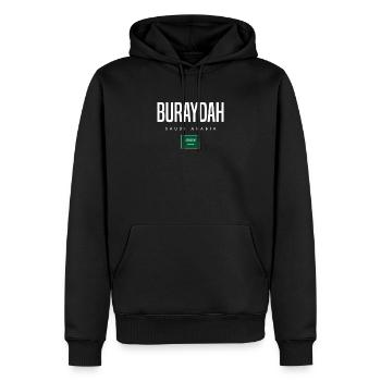 Buraydah Saudi-Arabien - Männer Premium Bio Hoodie - Schwarz - Vorne - Nico (187cm)