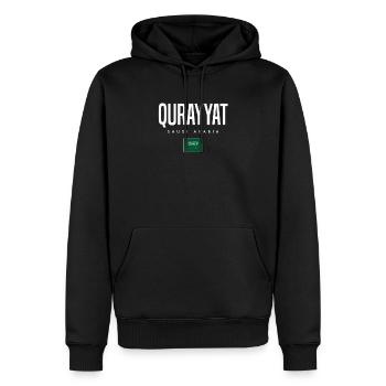 Qurayyat Saudi-Arabien - Männer Premium Bio Hoodie - Schwarz - Vorne - Nico (187cm)