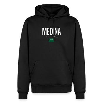 Medina Saudi-Arabien - Männer Premium Bio Hoodie - Schwarz - Vorne - Nico (187cm)