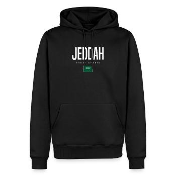 Jeddah Saudi-Arabien - Männer Premium Bio Hoodie - Schwarz - Vorne - Nico (187cm)