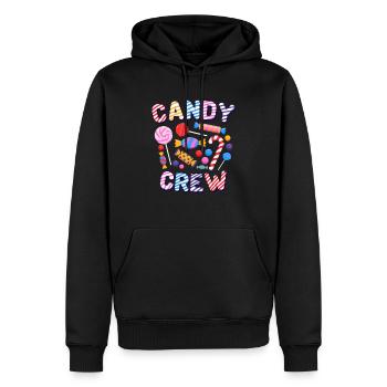 Candy Crew Süßigkeiten Bonbon - Männer Premium Bio Hoodie - Schwarz - Vorne - Nico (187cm)