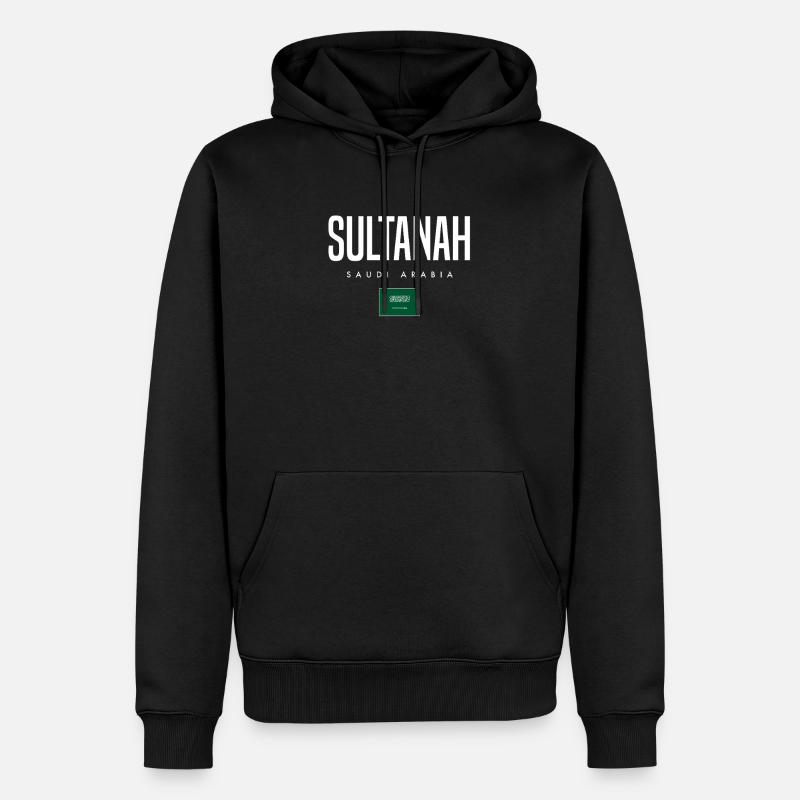Sultanah, Arabie saoudite - Sweat à capuche Premium bio Homme - noir