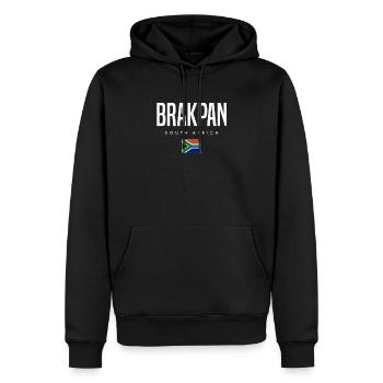 Brakpan Südafrika - Männer Premium Bio Hoodie - Schwarz - Vorne - Nico (187cm)