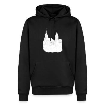 Schwarzenberg Erzgebirge Schloss - Männer Premium Bio Hoodie - Schwarz - Vorne - Nico (187cm)