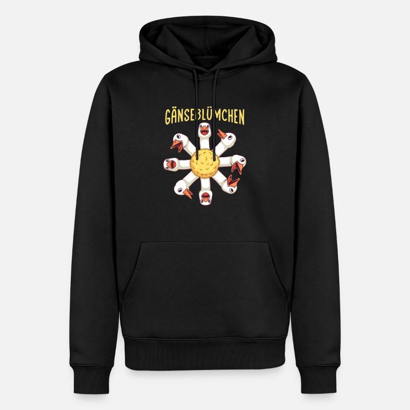 Garten Chefin Gartenarbeit Gänseblümchen - Männer Premium Bio Hoodie - Schwarz