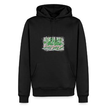 St. Patrick's Day - Here is fooling - Men’s Premium Organic Hoodie - black - Front - Nico (187cm)
