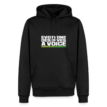 Logopäde Sprachtherapie Sprachtherapeut - Männer Premium Bio Hoodie - Schwarz - Vorne - Nico (187cm)