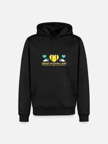 Parachute Skydiving Parachutists - Men’s Premium Organic Hoodie - black