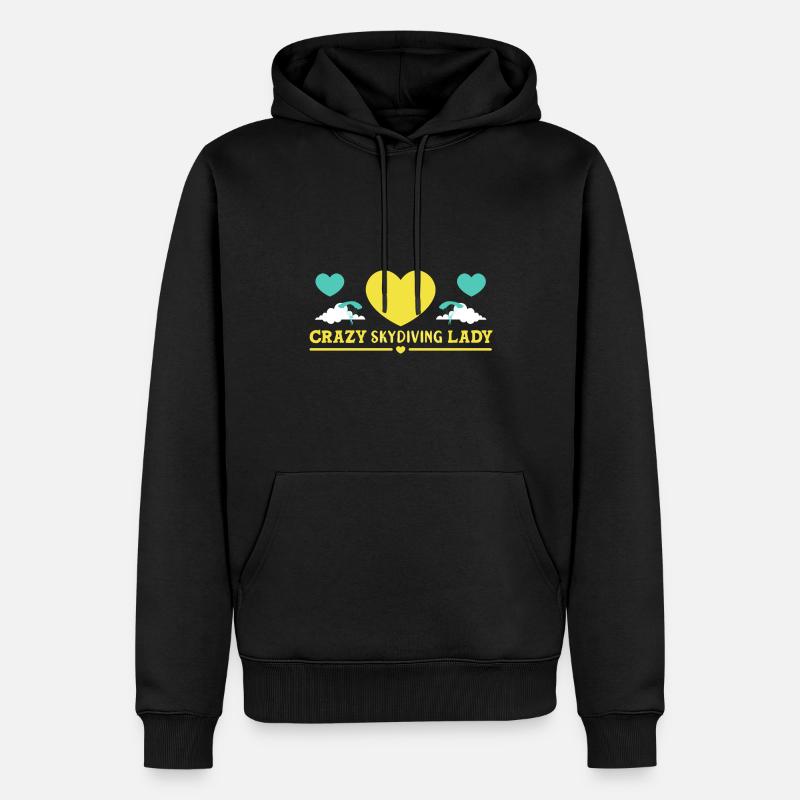 Fallschirm Fallschirmspringen Fallschirmspringer - Männer Premium Bio Hoodie - Schwarz