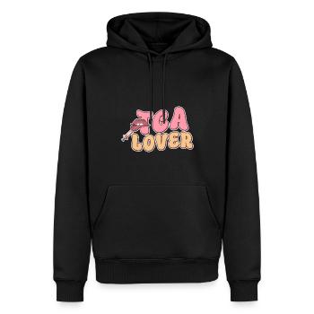 TCA Lover - Soins de la peau, Soins personnels, Beauté - Sweat à capuche Premium bio Homme - noir - Devant - Nico (187cm)