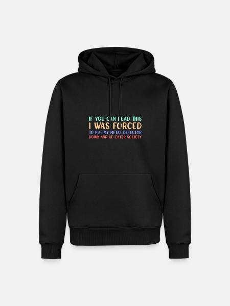 Schatzsucher Schatzsuche Metaldetektor - Männer Premium Bio Hoodie - Schwarz