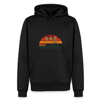 Manuelle Gangschaltung Knüppelschaltung - Männer Premium Bio Hoodie - Schwarz - Vorne - Nico (187cm)