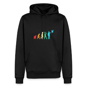 Pigeons Pigeon - Sweat à capuche Premium bio Homme - noir - Devant - Nico (187cm)