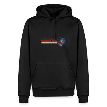 Webb-Teleskop m. Säulen der Schöpfung JWST - Männer Premium Bio Hoodie - Schwarz - Vorne - Nico (187cm)