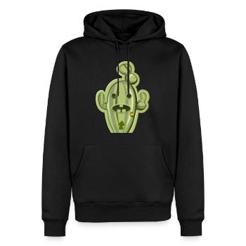 Bébé Cactus - Sweat à capuche Premium bio Homme - noir - Devant - Nico (187cm)