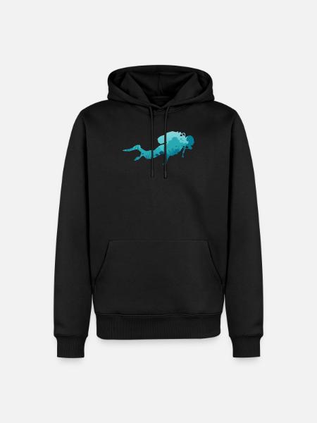 Ocean Diver - Sweat à capuche Premium bio Homme - noir